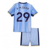 Camiseta Tottenham Hotspur Pape Matar Sarr #29 Segunda Equipación Replica 2024-25 para niños mangas cortas (+ Pantalones cortos)